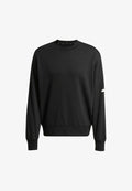 adidas Sportswear ESSENTIALS LOOSE FIT 3 BAR - Sweatshirt - black white