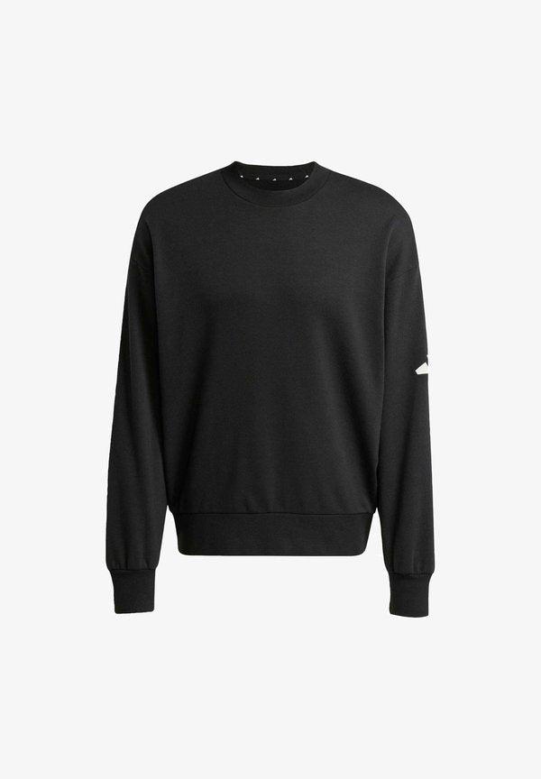 adidas Sportswear ESSENTIALS LOOSE FIT 3 BAR - Sweatshirt - black white