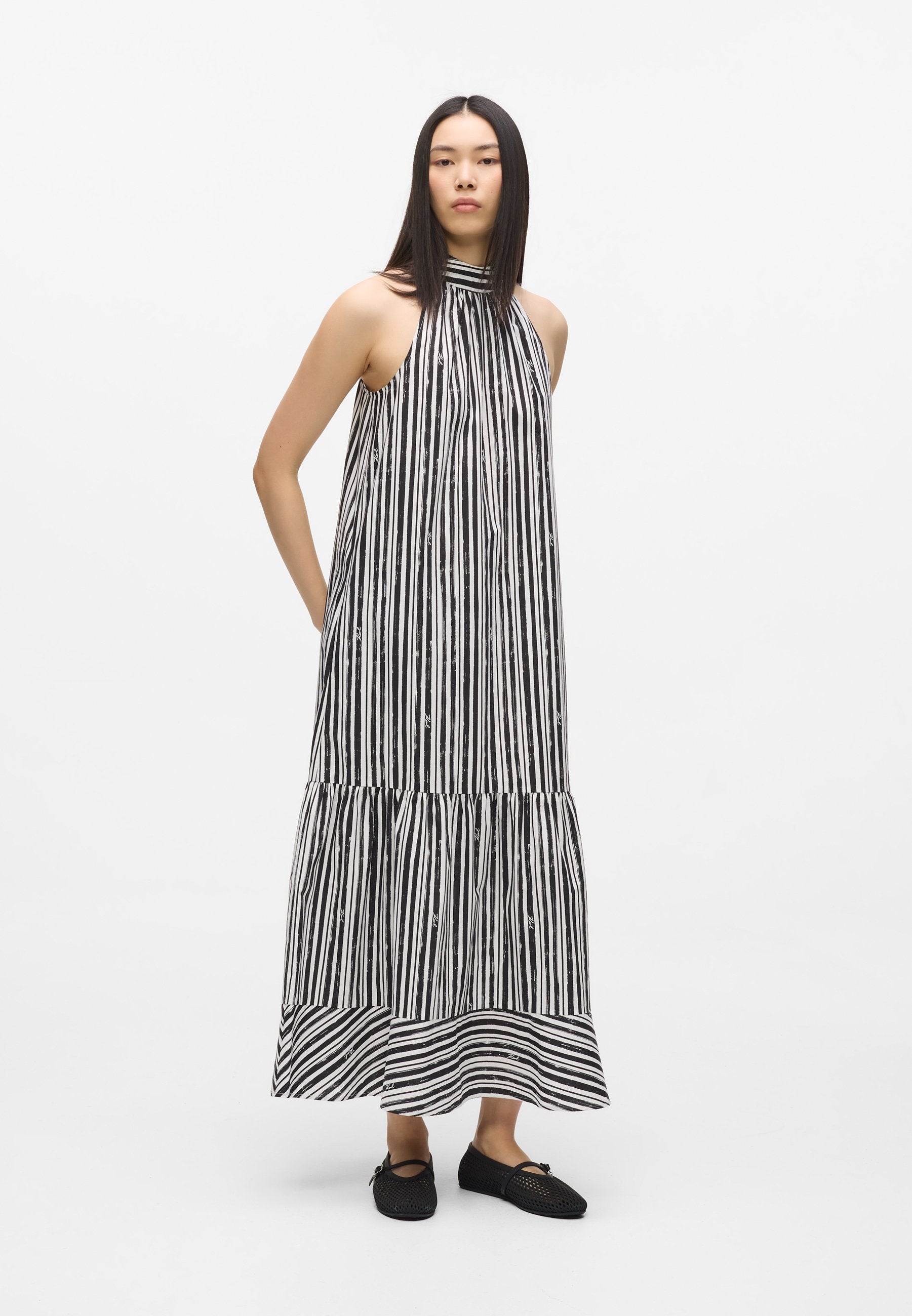 STRIPED HALTERNECK MAXI Media 2