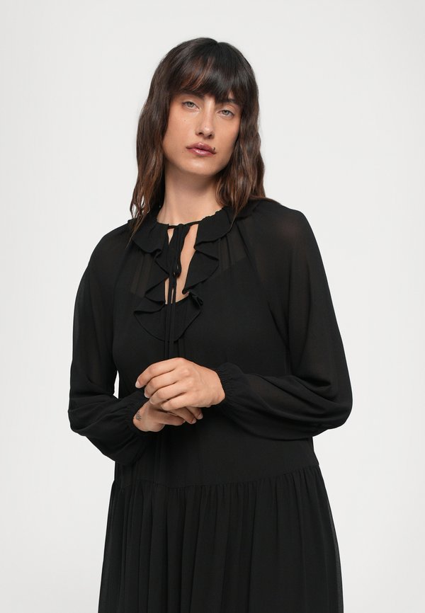 MICHAEL Michael Kors RUFFLE NECK MAXI DRESS