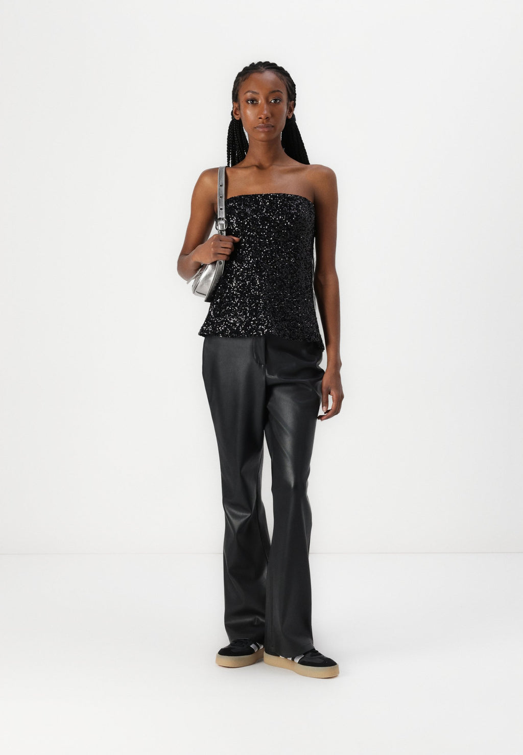 Abercrombie & Fitch Long-Length Sequin Tube Top