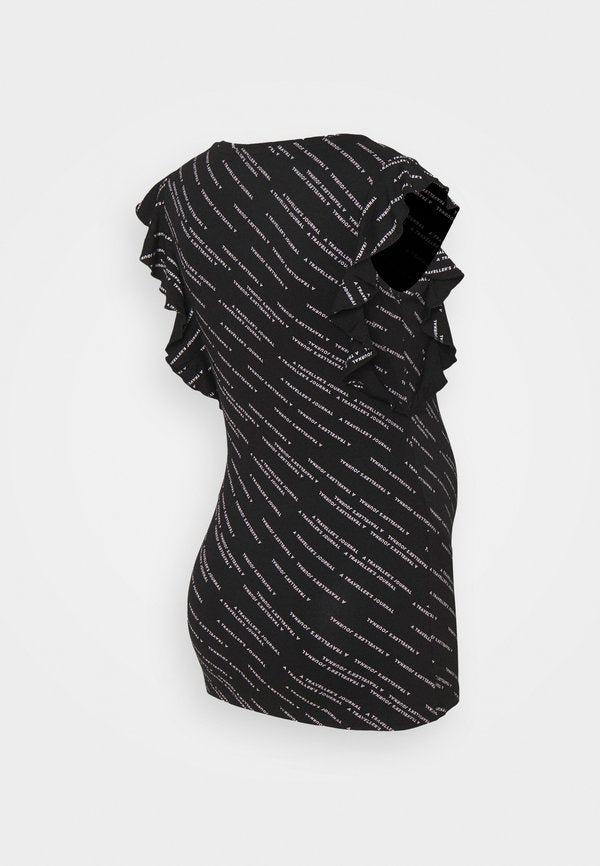 Supermom TEE RUFFLE TEXT