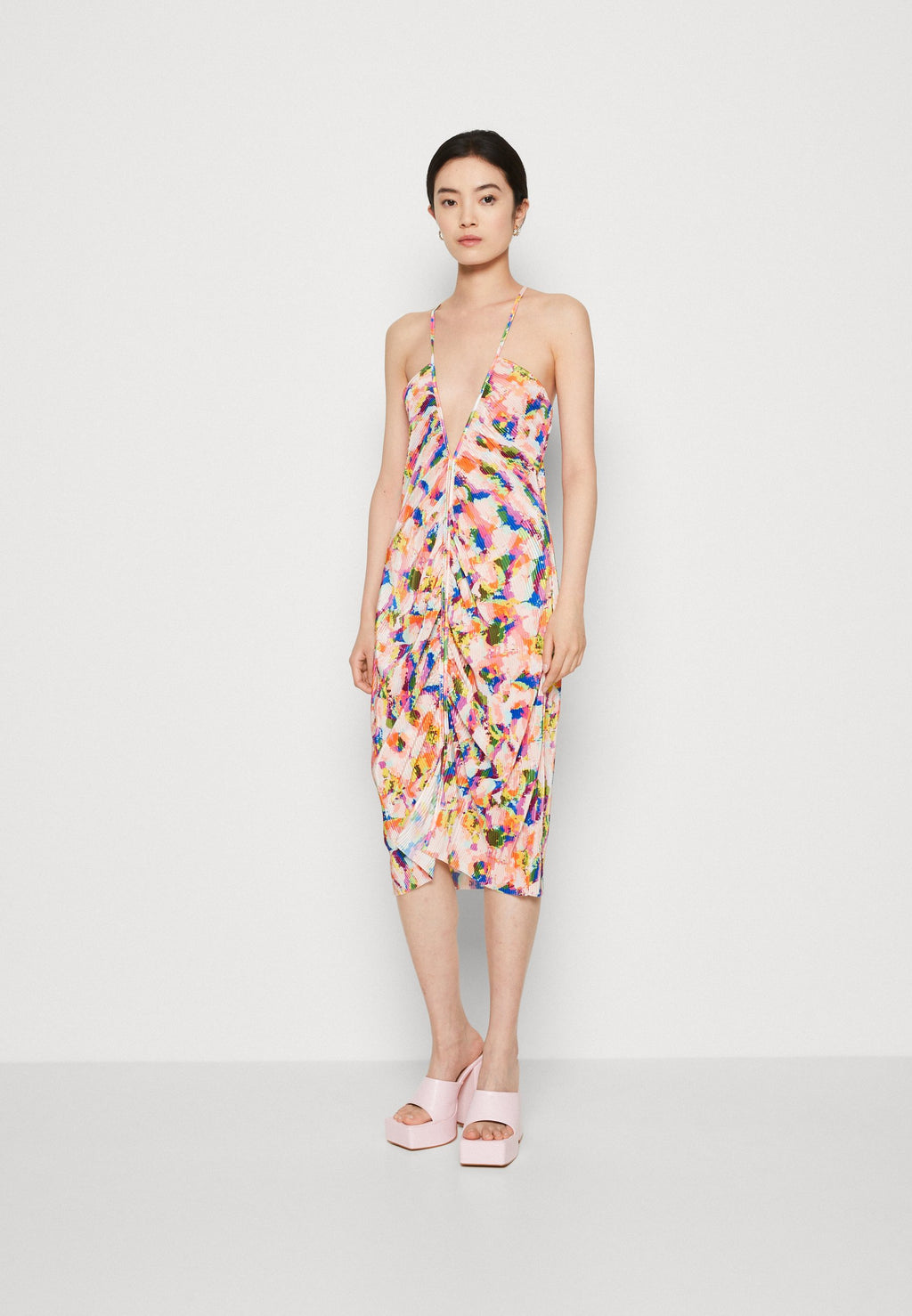 ONLY ONLFILIPPA STRAP ROUCHING DRESS