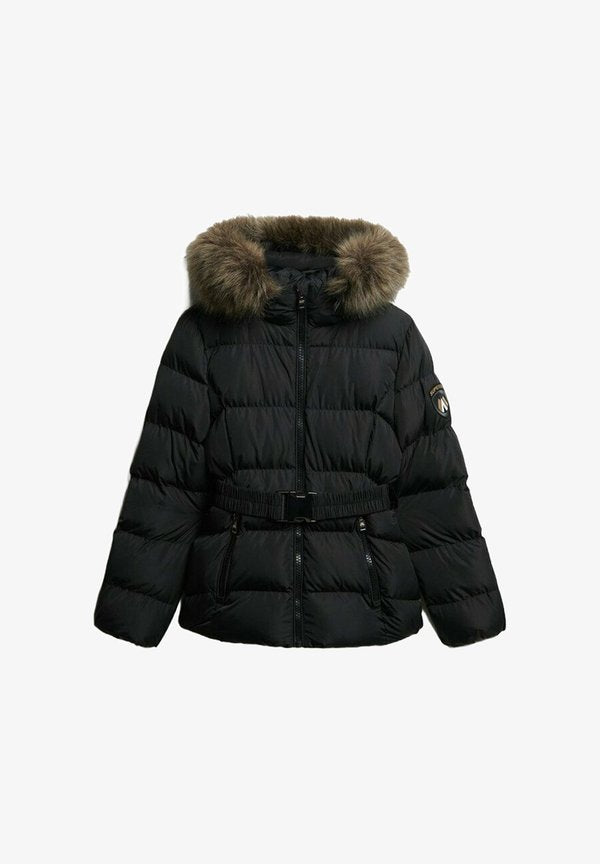 Superdry & Co FUJI BELTED PUFFER  - Winter jacket - black