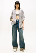 Tommy Jeans CLAIRE TURN-UP HIGH RISE WIDE LEG JEANS
