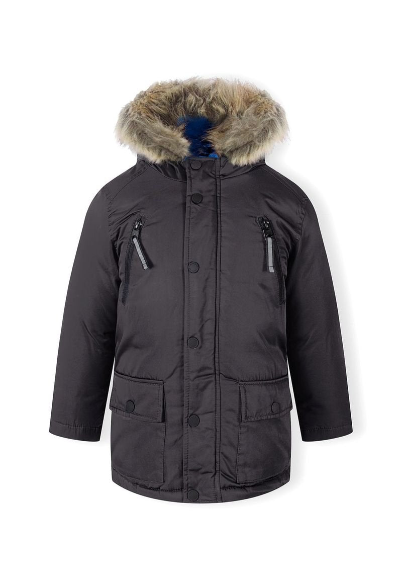 PARKA WITH FUR TRIM HOOD Media 1