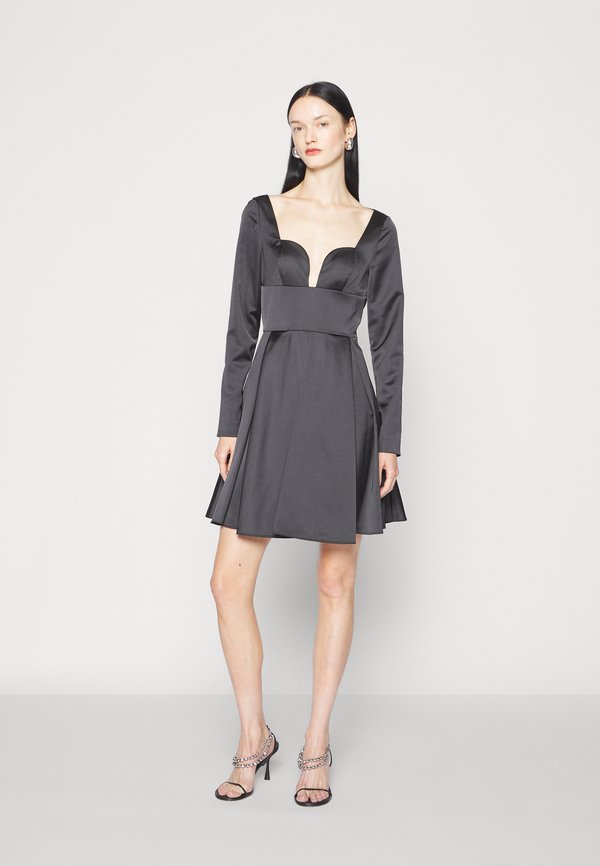 Sara Battaglia SWEETHEART NECK MINI DRESS