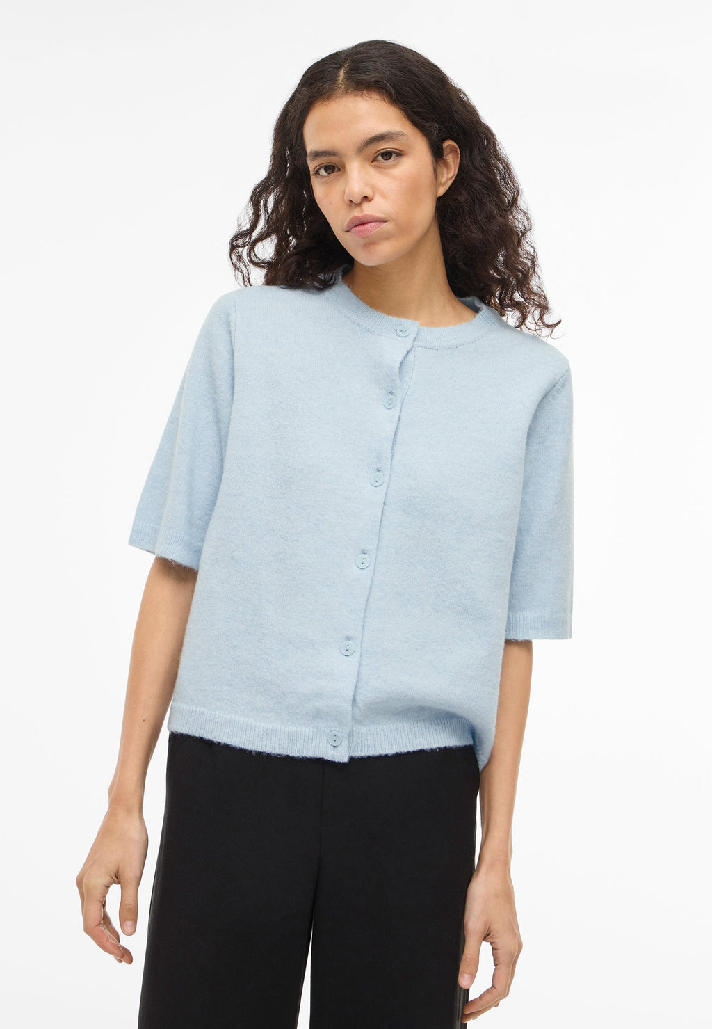 VILA VILIGA 2/4 O-NECK KNIT CARDIGAN - NOOS
