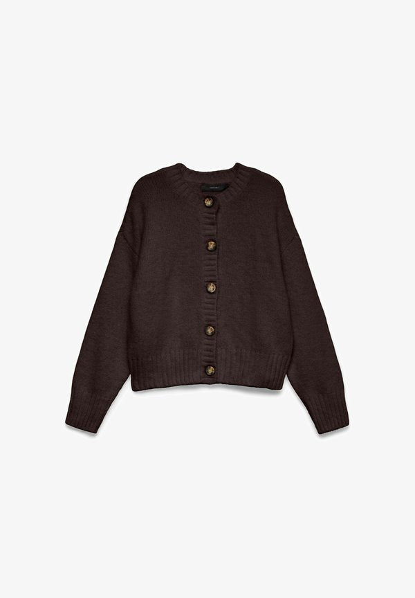 Vero Moda VMHOPE Knit - Cardigan - chocolate torte