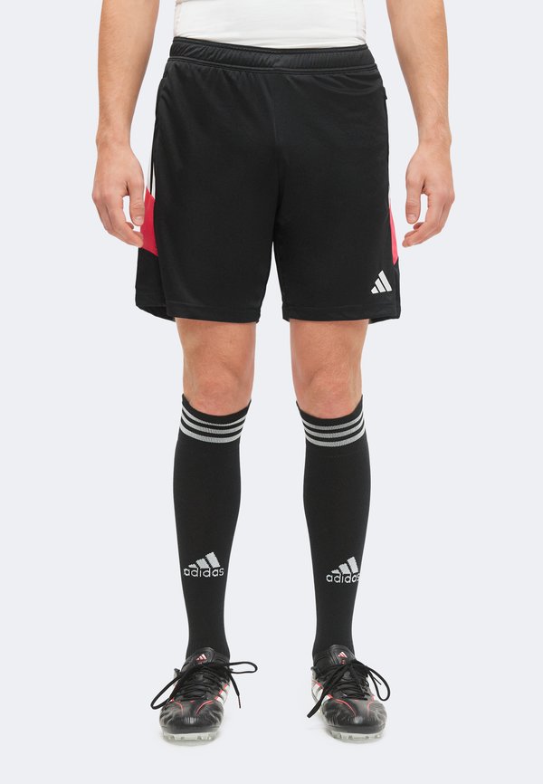 adidas Performance TIRO 26 ESSENTIALS SHORTS - Sports shorts - black/power pink/white