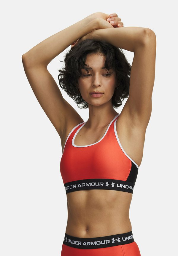 Under Armour CROSSBACK MID - Medium support sports bra - red