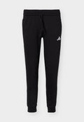 adidas Sportswear ESSENTIALS 3 STRIPES SLIM PANTS - Tracksuit bottoms - black/white