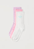 adidas Originals TIE DYE UNISEX 3 PACK - Socks - bliss pink/bliss lilac/white