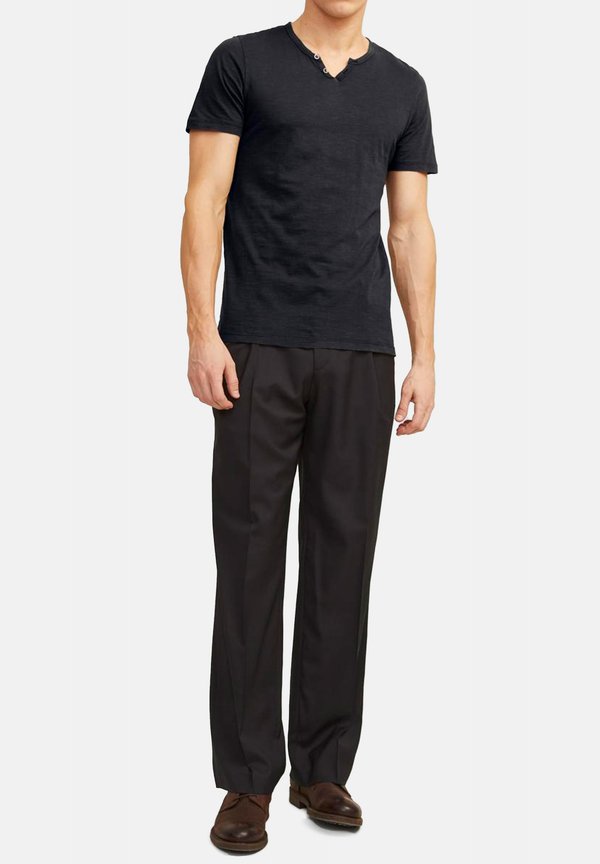Jack & Jones 3ER PACK SPLIT - Basic T-shirt - schwarz