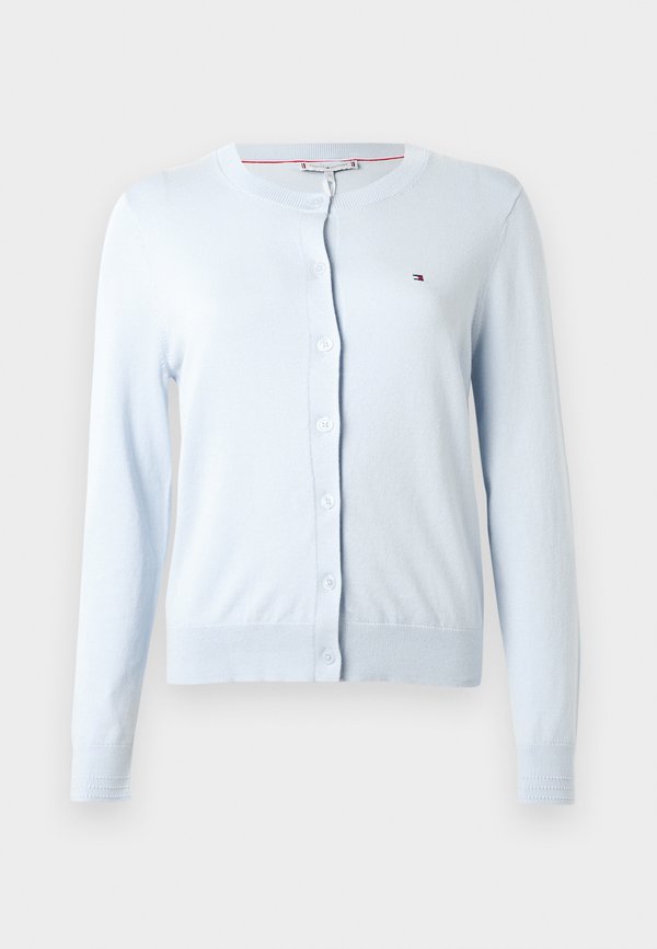 Tommy Hilfiger CO JERSEY FINE GG C-NK LS CARDI - CO JERSEY FINE GG - Cardigan - breezy blue