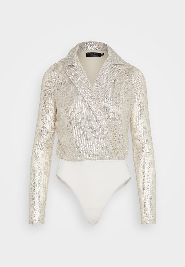 IN THE STYLE COLLAR DETAIL BODYSUIT