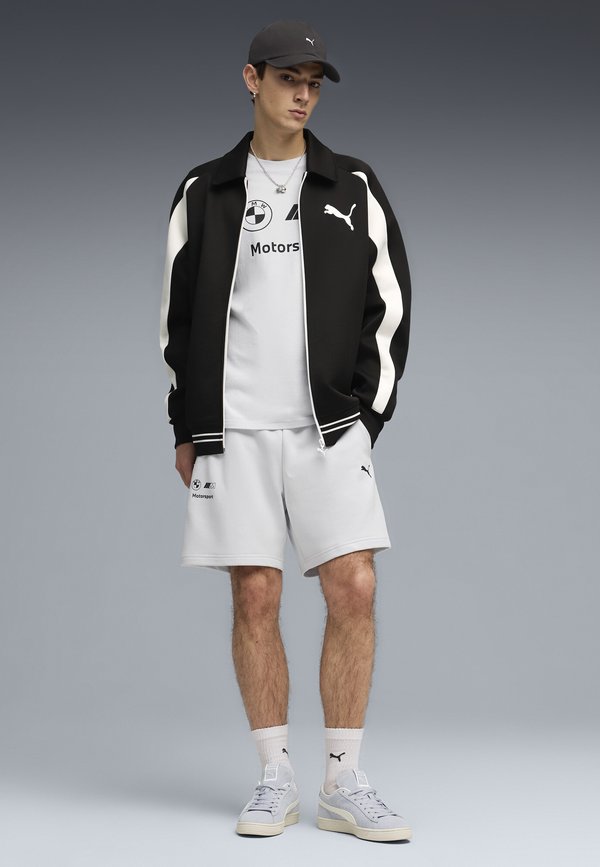 Puma BMW M MOTORSPORT ESSENTIALS SHORTS - Tracksuit bottoms - silver mist