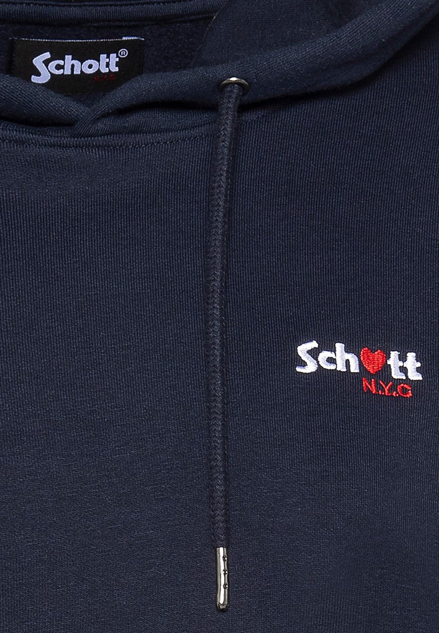 Schott SWEATSHIRT À CAPUCHE AVEC BRODERIE CUR
