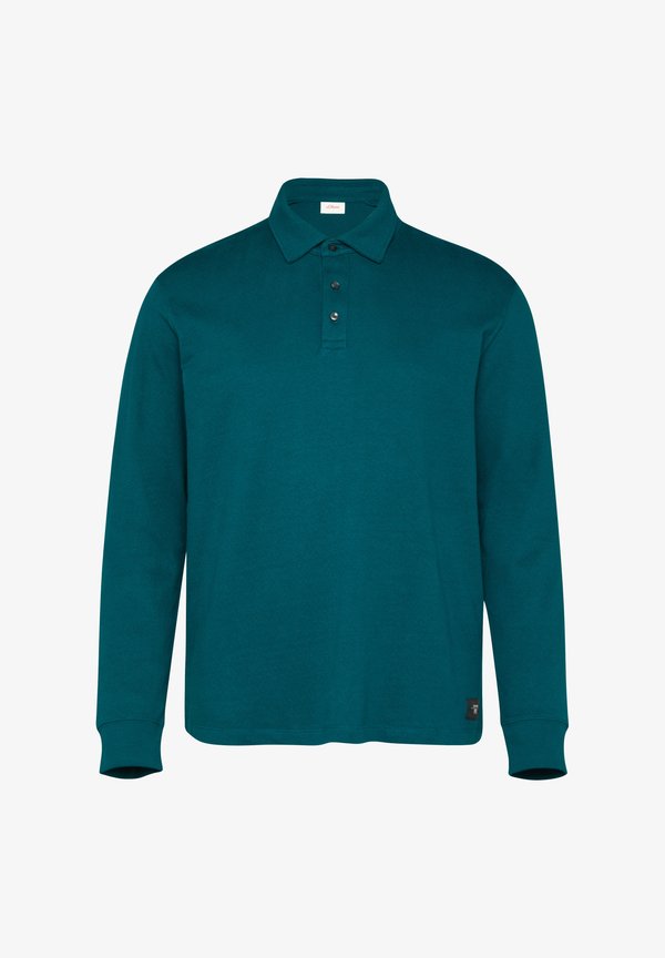 s.Oliver MIT LOGO PATCH - Polo shirt - petrol