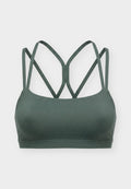 Nike Performance ZENVY STRAPPY BRA - Light support sports bra - camo green/white