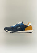 Jack & Jones JFWHARROW - Trainers - navy/cadnium yellow