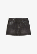 Bershka SKORT - A-line skirt - black