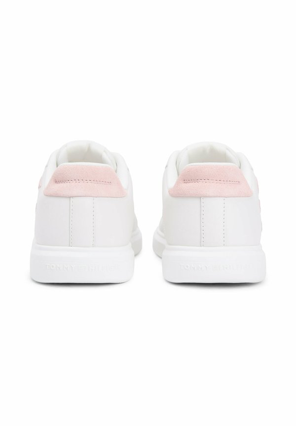 Tommy Hilfiger HILFIGER ICON LEATHER LOGO EMBROIDERY COURT TRAINERS