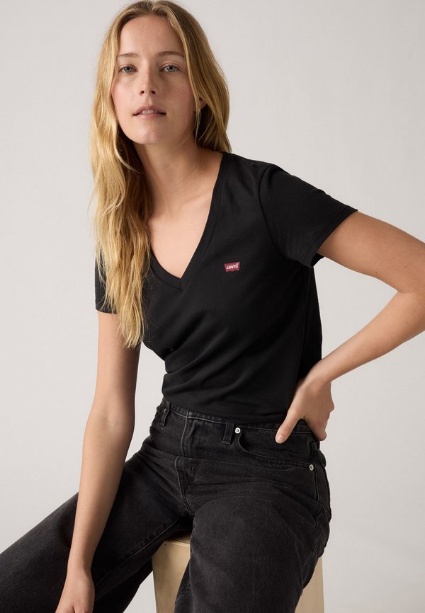 Levi's® PERFECT TEES 2 PACK - Basic T-shirt - caviar/caviar