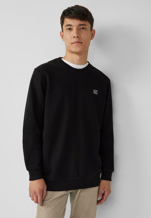 s.Oliver MIT CREW NECK - Sweatshirt - schwarz