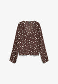 Vero Moda BLOUSE VMELISA TOP - Blouse - chocolate martini