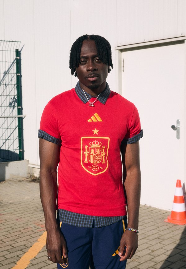 adidas Performance SPAIN FEF DNA GRAPHIC TEE - National team wear - vivid red