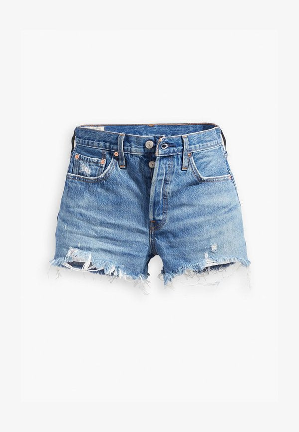 Levi's® 501® ORIGINAL SHORT - Denim shorts - blue denim