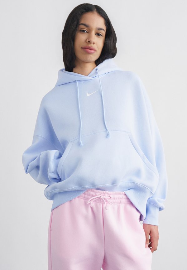 Nike Sportswear W NSW PHNX FLC OOS PO HOODIE - Hoodie - hydrogen blue sail