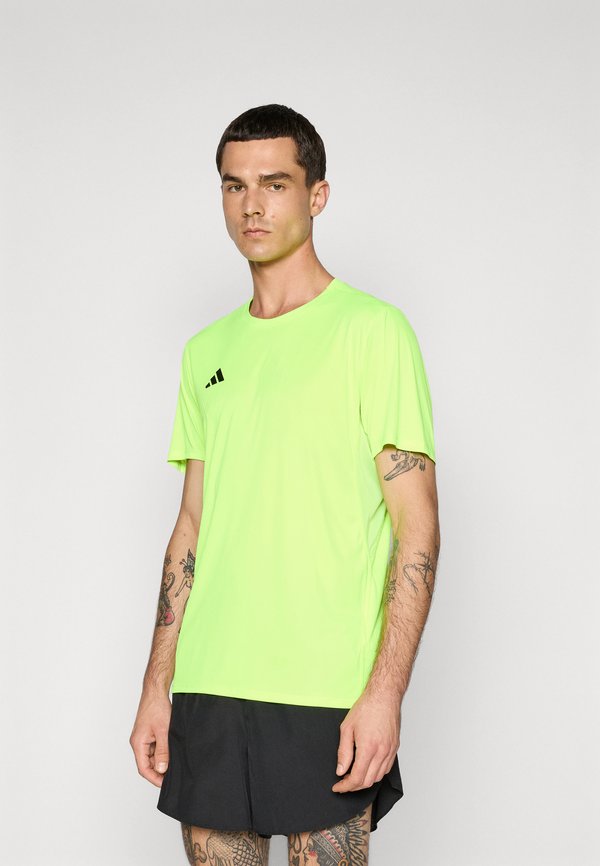 adidas Performance ADIZERO TEE - Sports T-shirt - lucid lemon