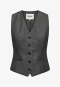 ONLY GILET - Waistcoat - dark grey melange