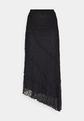 ONLY ONLKIM SLIT - Maxi skirt - black
