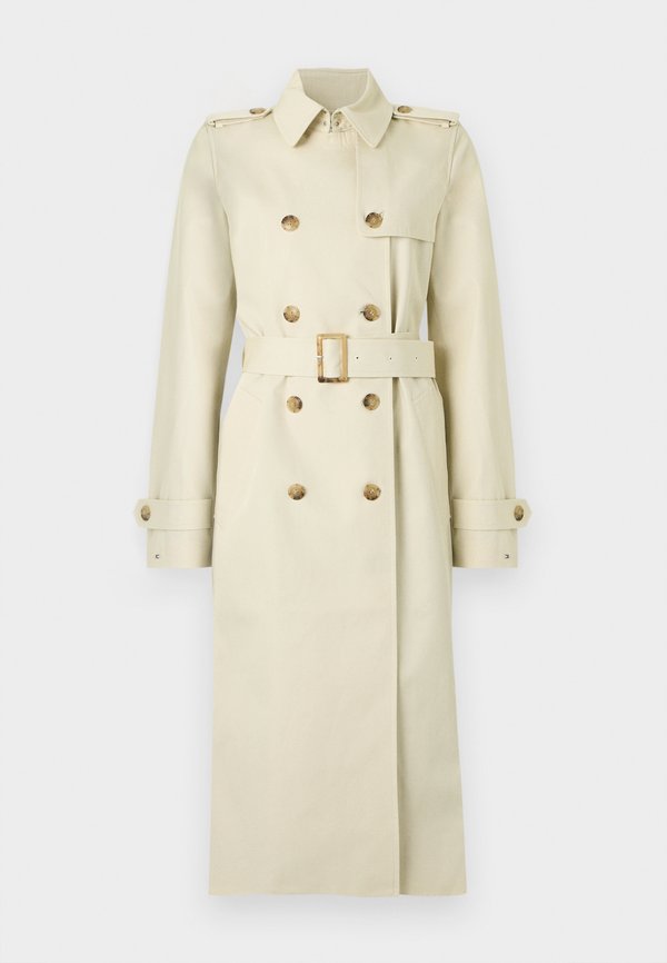 Tommy Hilfiger GOLD-TONE BUTTON SLIM TRENCH COAT - Trenchcoat - light silt