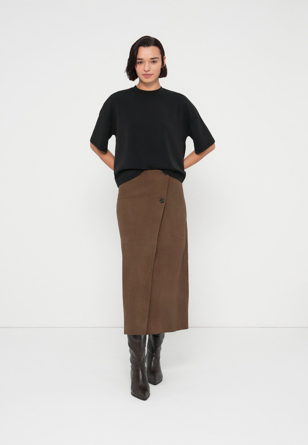 Selected SLFJACKIE LONG WRAP SKIRT