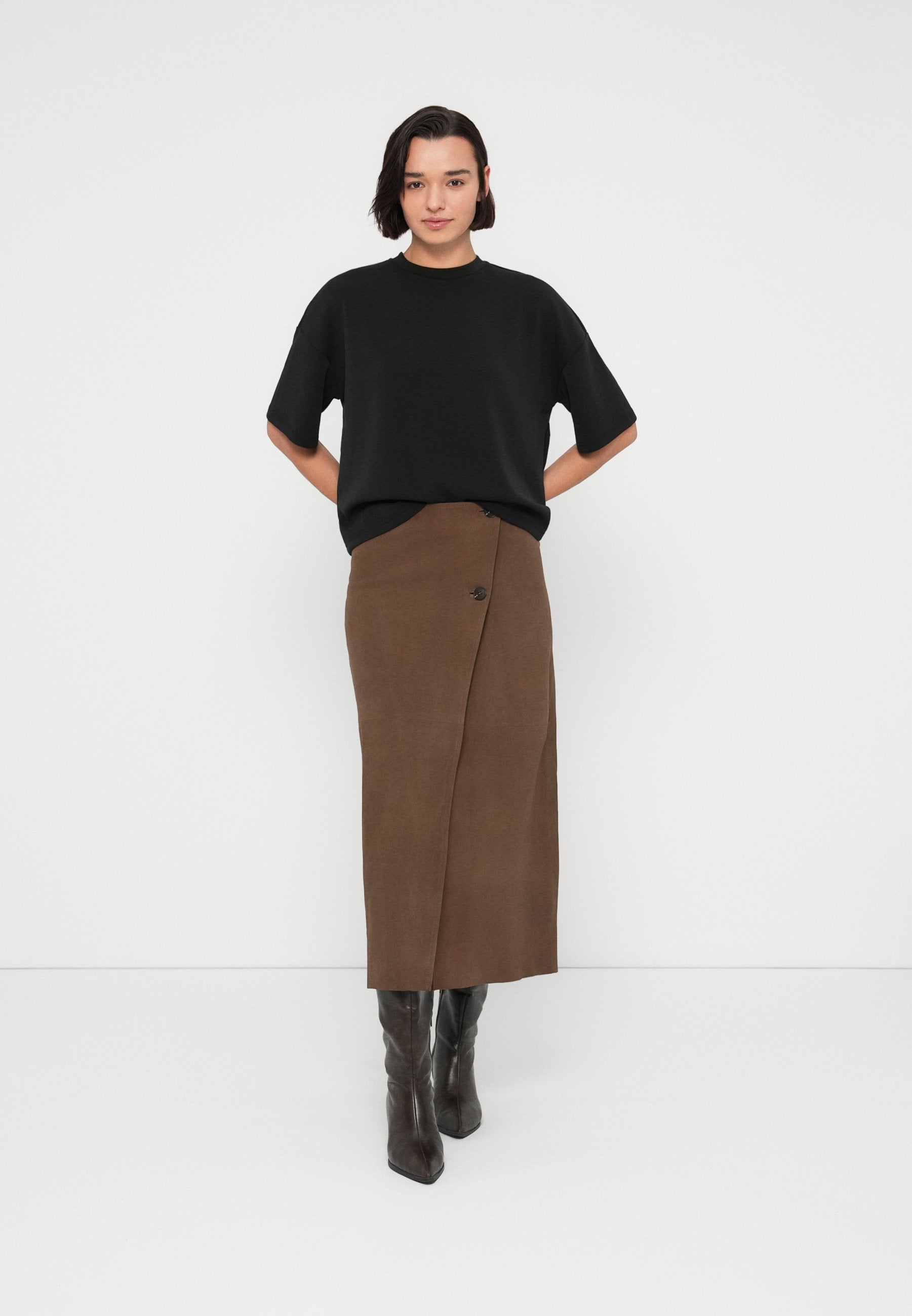 Selected SLFJACKIE LONG WRAP SKIRT
