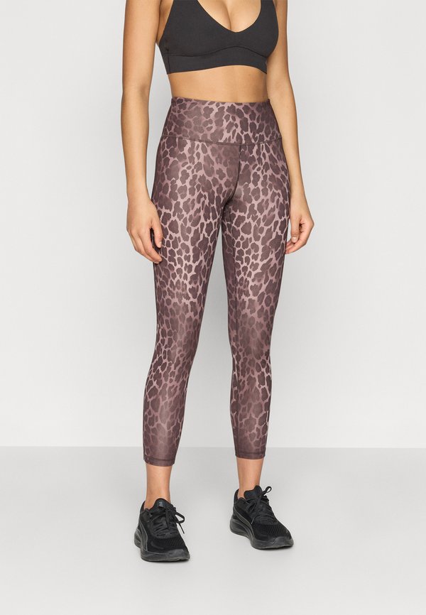 Puma TAD ESSENTIAL SPOTTED HAZE TIGHT - Leggings - chocolate brown