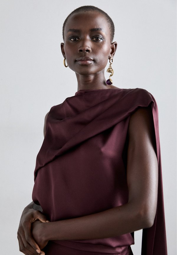 Erdem ASYMMETRIC DRAPE BLOUSE