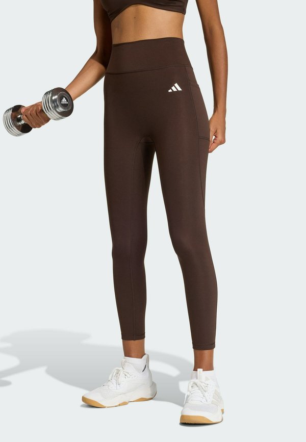 adidas Performance OPTIMÉ ESSENTIALS WORKOUT 7/8 LEGGINGS - Leggings - aurora coffee