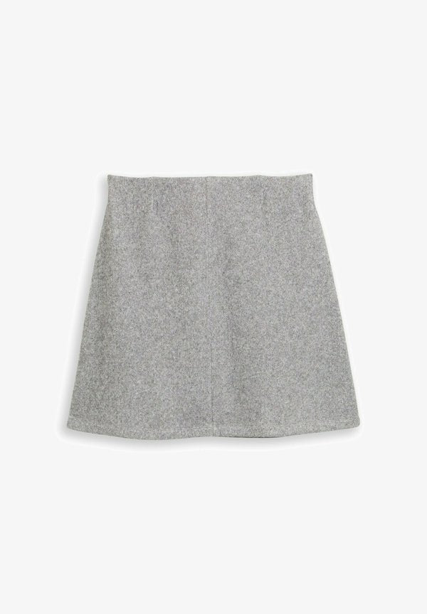 TOM TAILOR TOM TAILOR  - A-line skirt - medium silver grey melange