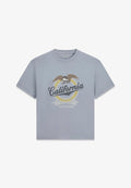 Guess OVERSIZE FIT BEDRUCKTES T-SHIRT - Print T-shirt - hellblau
