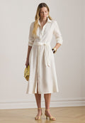 Lauren Ralph Lauren BELTED LINEN SHIRTDRESS