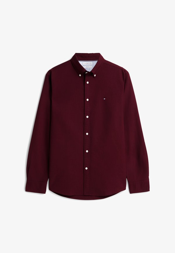 Tommy Hilfiger SOLID HERITAGE OXFORD RF SHIRT - Shirt - burgundy/burgundy solid