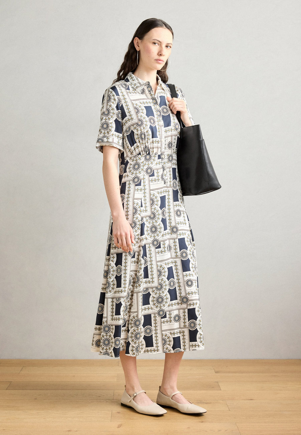 Marc O'Polo DRESS SHORT SLEEVES COLLAR BUTTONED PRINTED