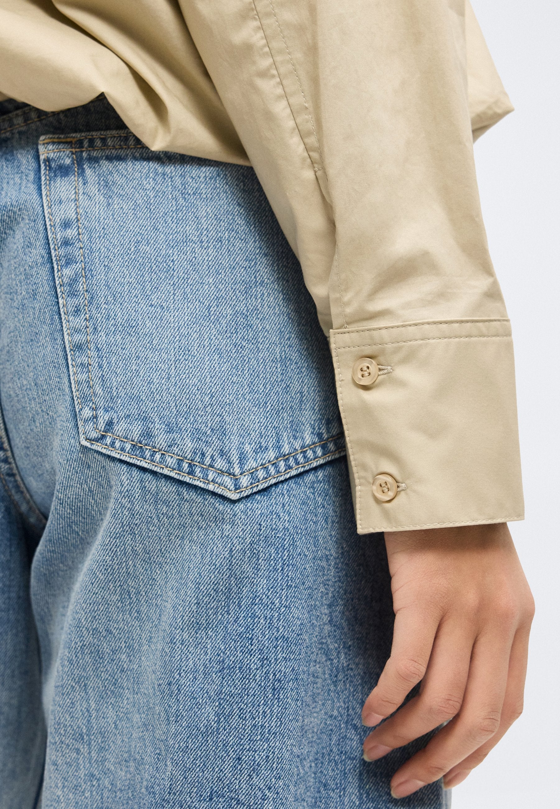 Selected SLWDELIA BUBBLE HEM SHIRT