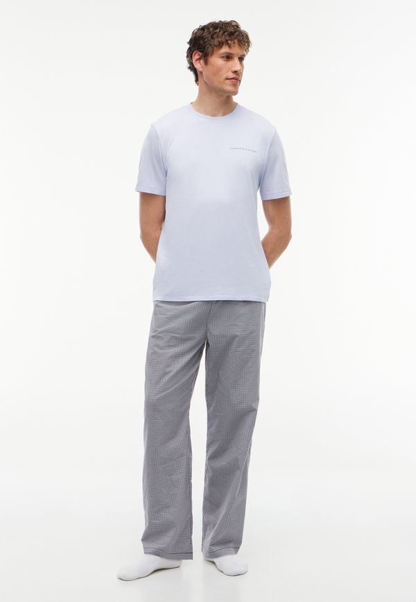 Tommy Hilfiger 3 PACK TEE - Pyjama top - white/black/light blue