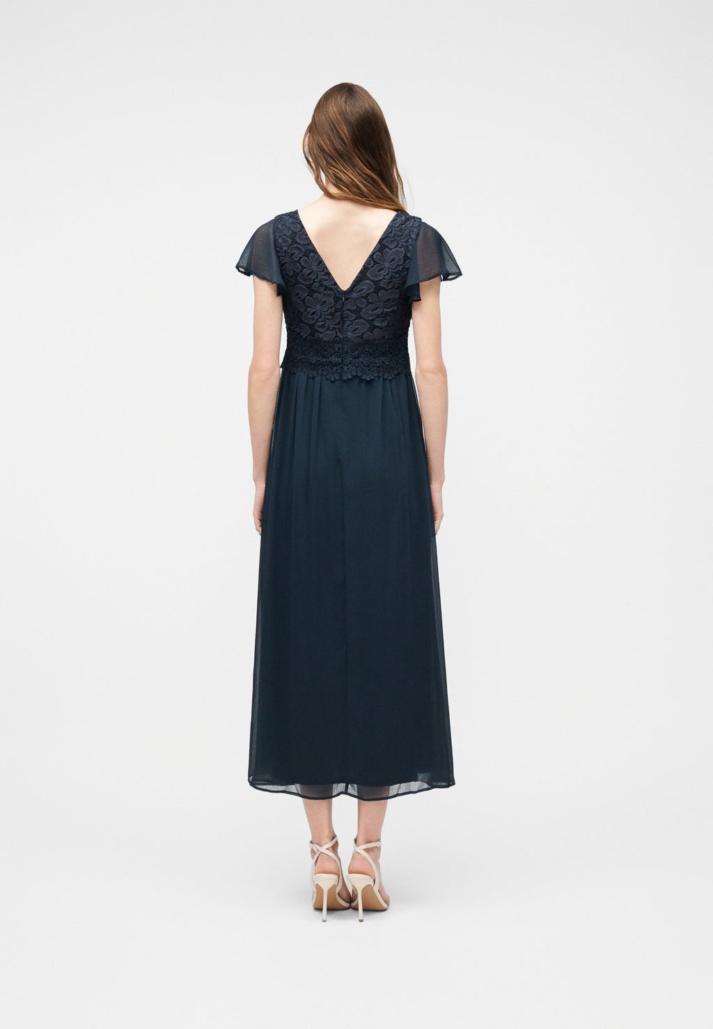 VILA VIETERA V NECK ANKLE DRESS